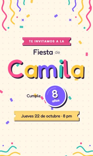 Invitación digital Fiesta: Se revienta una piñata y llueven dulces